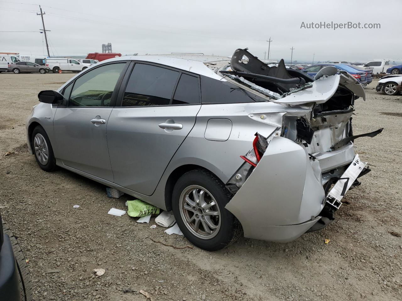 2017 Toyota Prius  Silver vin: JTDKBRFU7H3033640