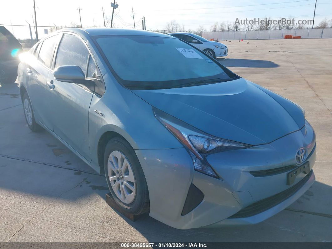 2016 Toyota Prius Light Blue vin: JTDKBRFUXG3010366