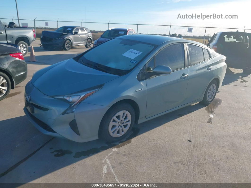 2016 Toyota Prius Light Blue vin: JTDKBRFUXG3010366