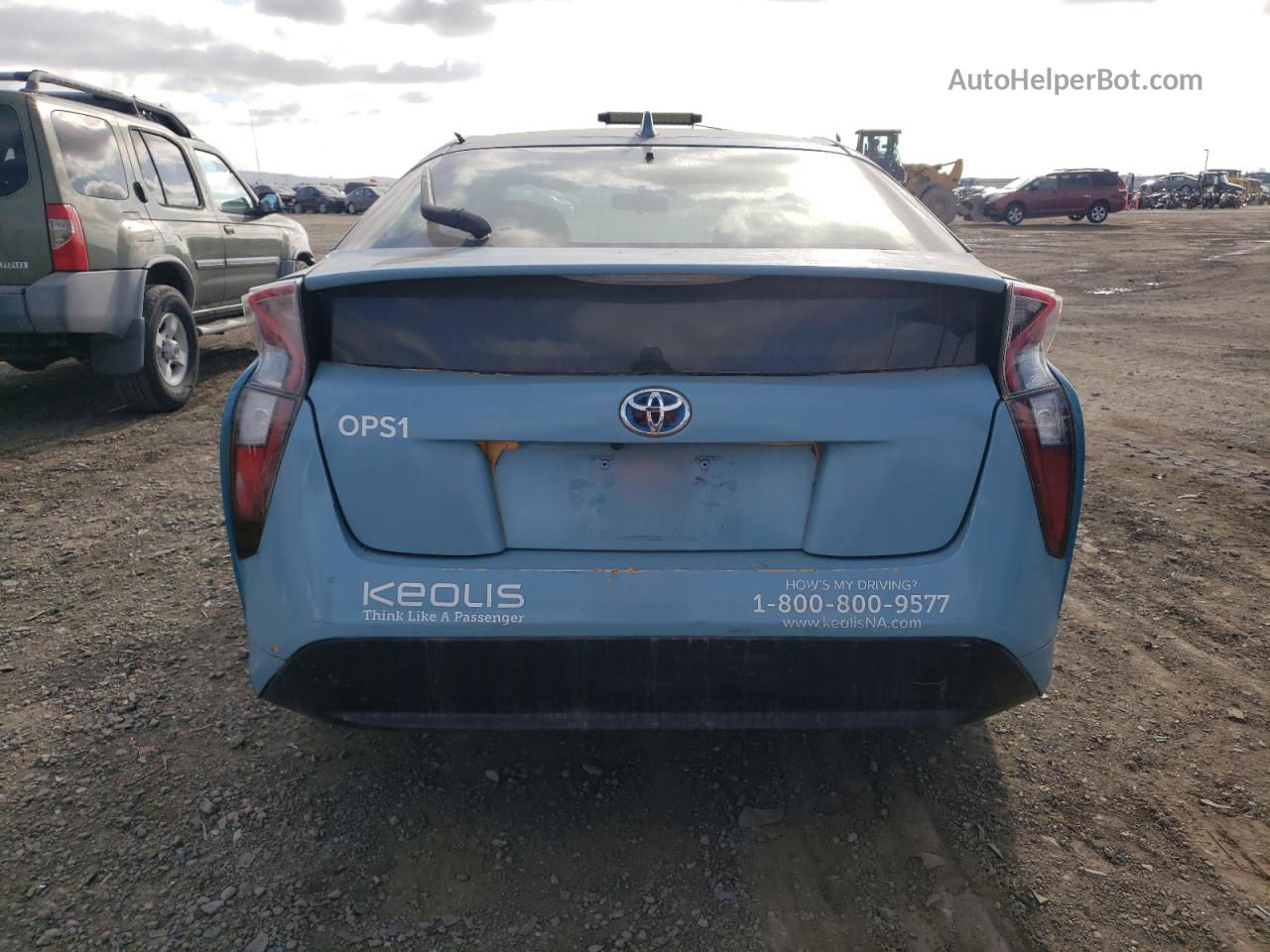 2016 Toyota Prius  Turquoise vin: JTDKBRFUXG3017396