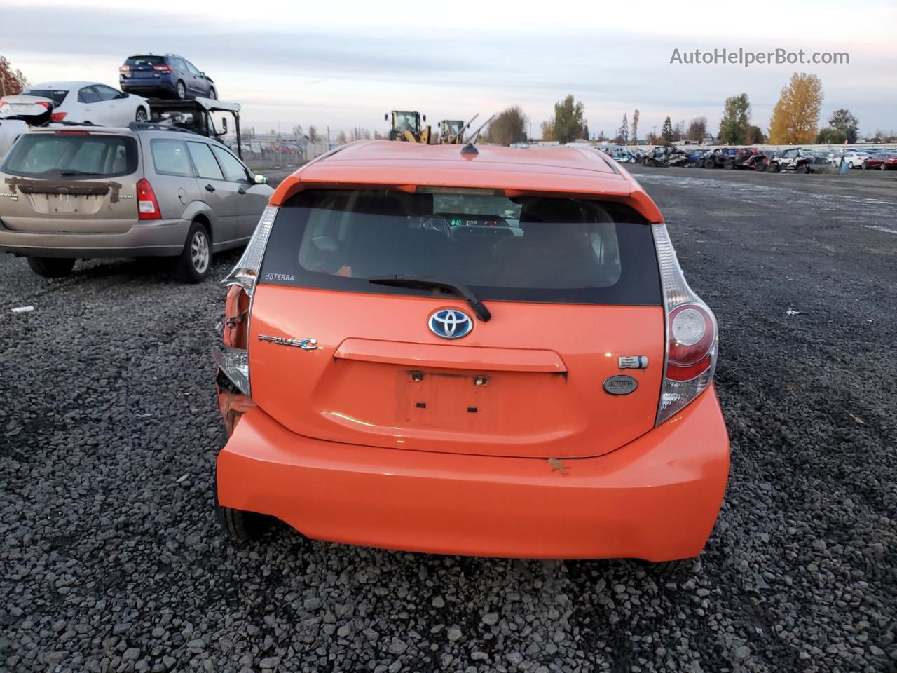 2012 Toyota Prius C  Orange vin: JTDKDTB30C1005445