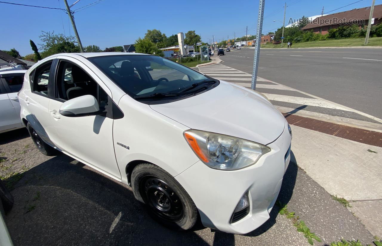 2012 Toyota Prius C  White vin: JTDKDTB30C1512457