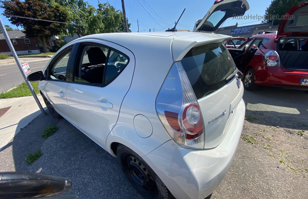 2012 Toyota Prius C  White vin: JTDKDTB30C1512457