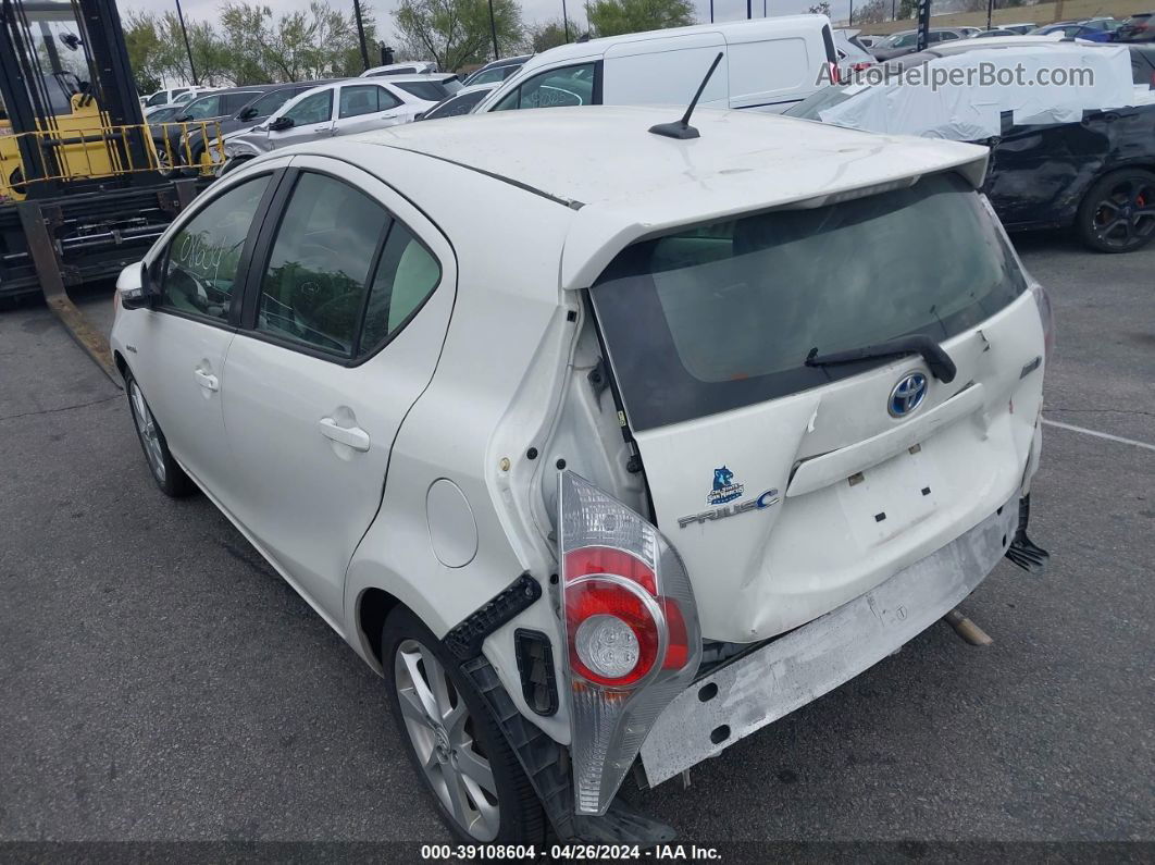 2014 Toyota Prius C Four White vin: JTDKDTB30E1069259