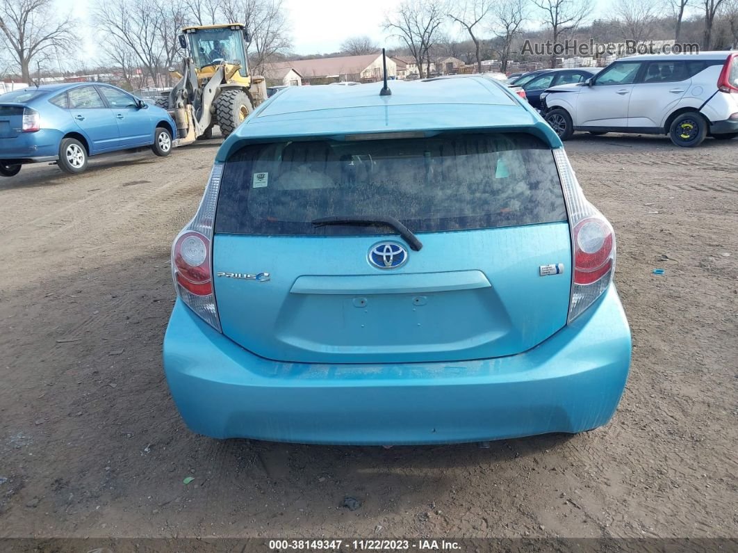 2014 Toyota Prius C Two Light Blue vin: JTDKDTB30E1076308