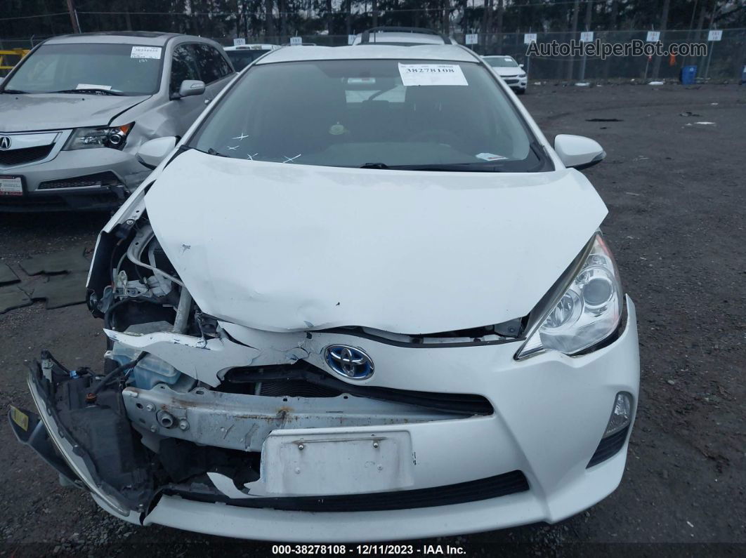 2014 Toyota Prius C Two White vin: JTDKDTB30E1082674