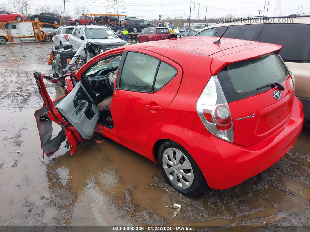 2014 Toyota Prius C Two Red vin: JTDKDTB30E1083131