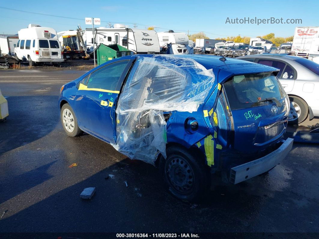 2014 Toyota Prius C Two Blue vin: JTDKDTB30E1563833