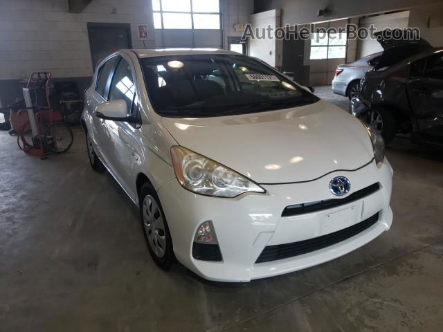 2012 Toyota Prius C  White vin: JTDKDTB31C1500320