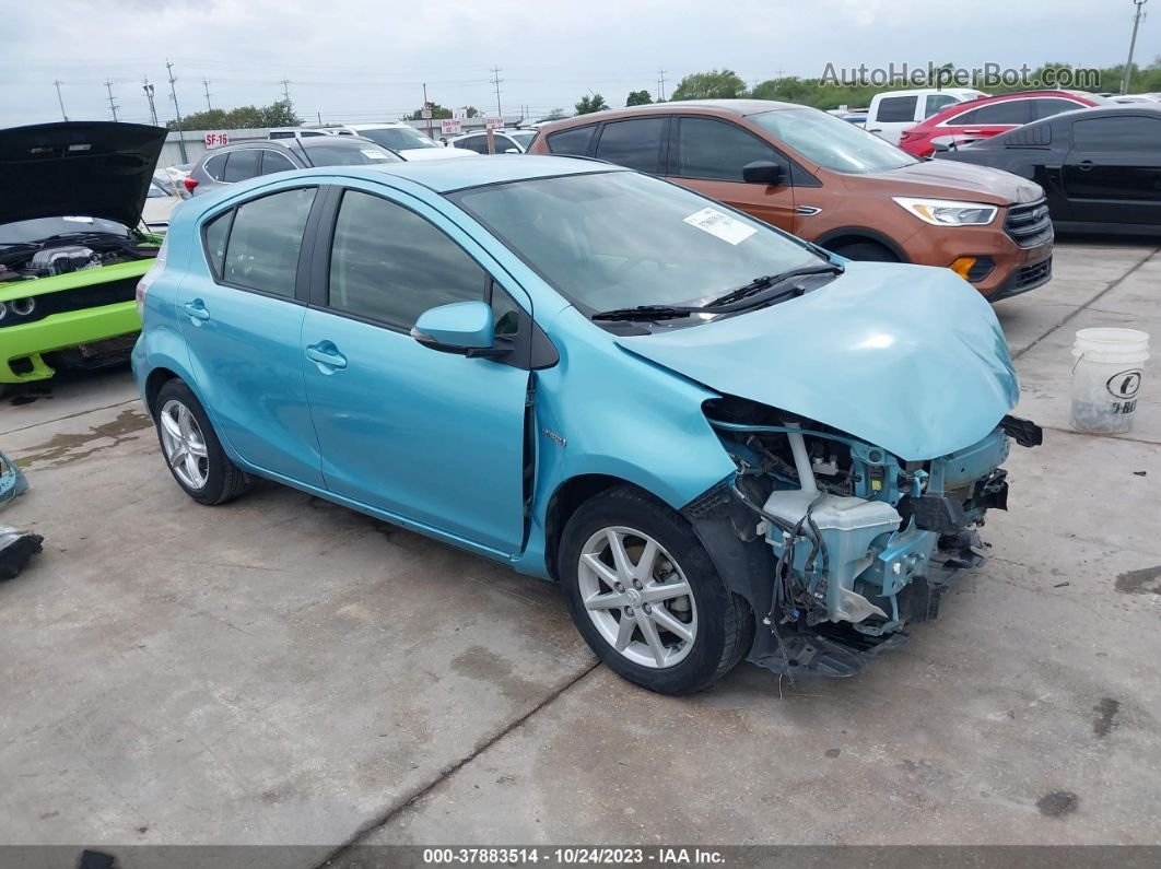 2014 Toyota Prius C Three Light Blue vin: JTDKDTB31E1069724