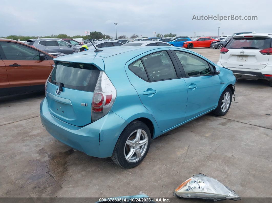 2014 Toyota Prius C Three Light Blue vin: JTDKDTB31E1069724