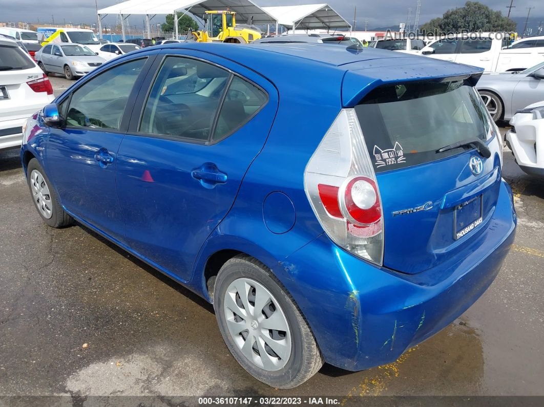 2014 Toyota Prius C One/three/two/four Blue vin: JTDKDTB31E1078648