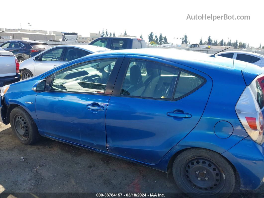 2014 Toyota Prius C One Blue vin: JTDKDTB31E1562917