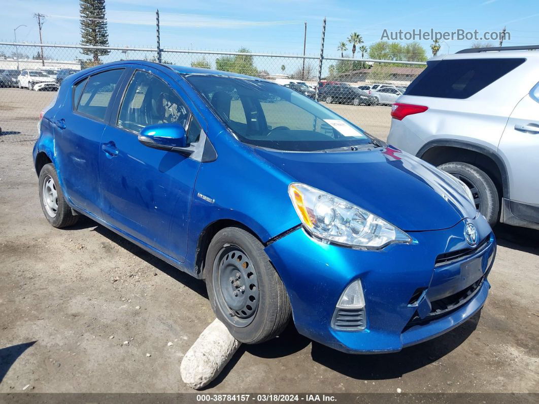 2014 Toyota Prius C One Blue vin: JTDKDTB31E1562917