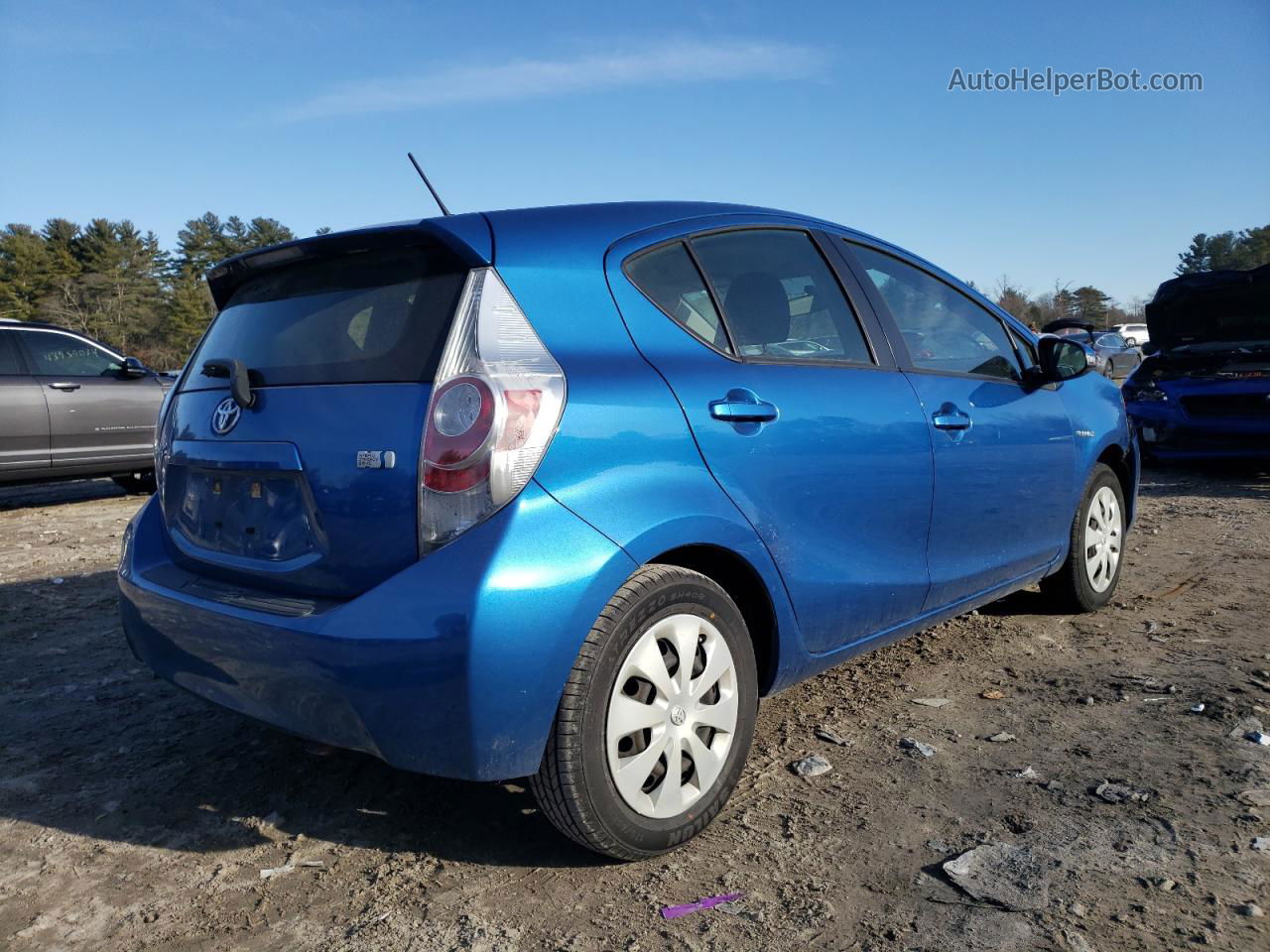 2014 Toyota Prius C  Синий vin: JTDKDTB31E1565039