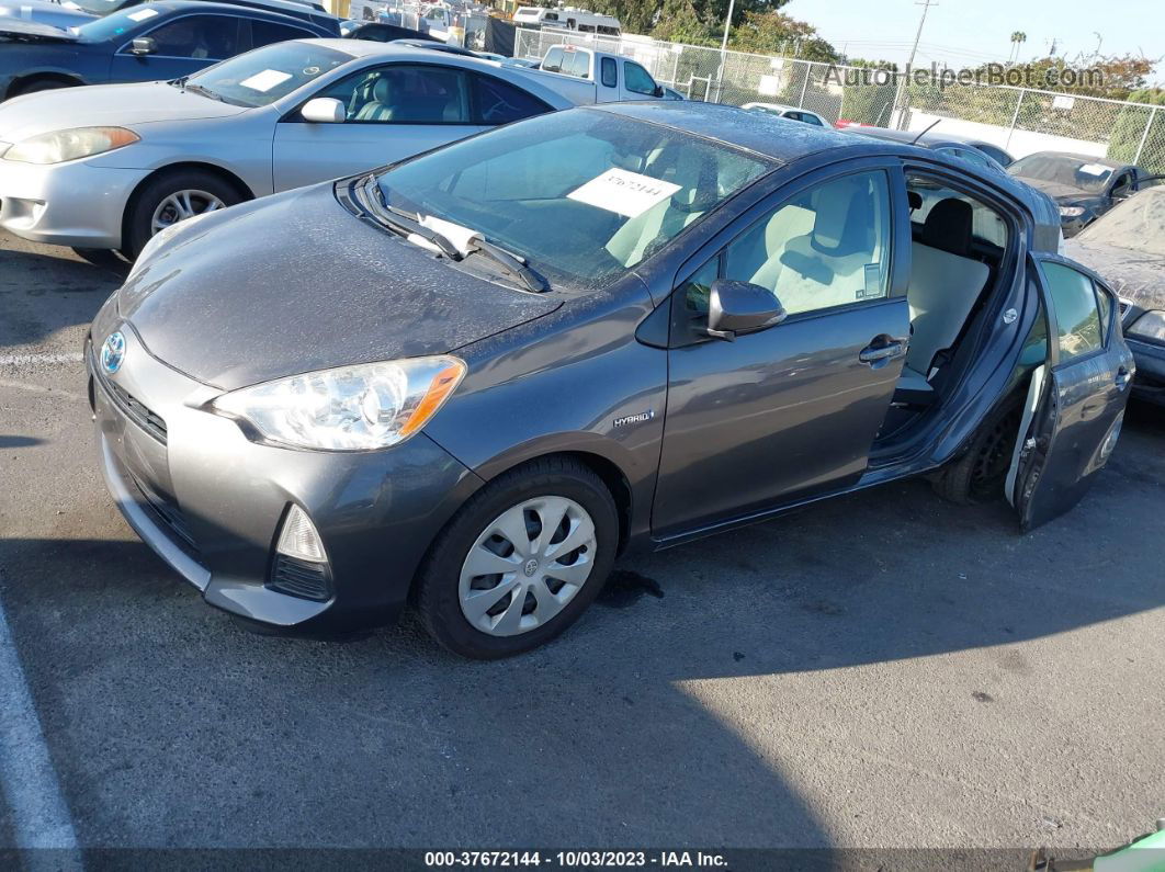 2014 Toyota Prius C One/three/two/four Gray vin: JTDKDTB31E1566627