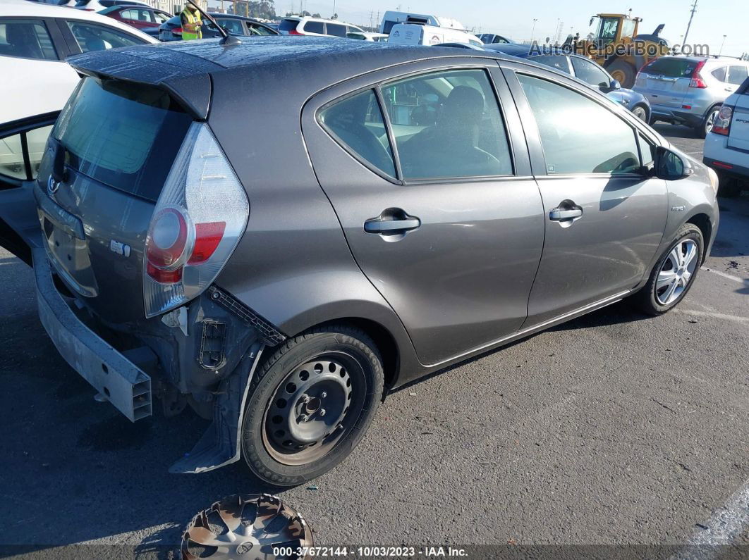 2014 Toyota Prius C One/three/two/four Gray vin: JTDKDTB31E1566627