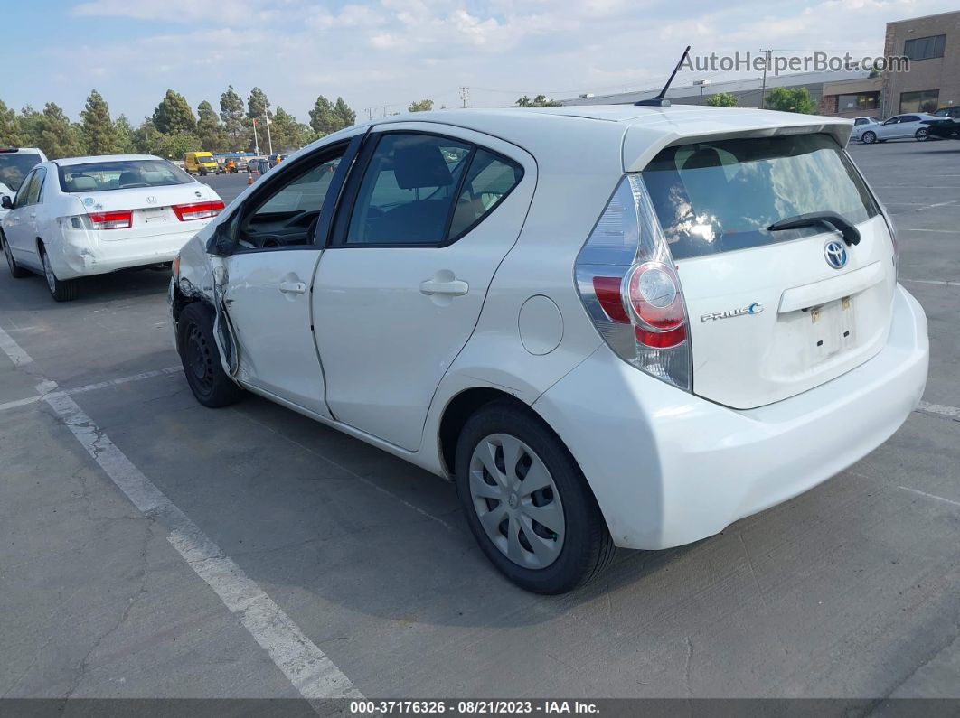 2014 Toyota Prius C One/three/two/four White vin: JTDKDTB31E1569401