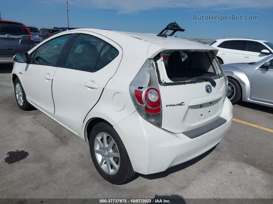 2014 Toyota Prius C Three White vin: JTDKDTB31E1571505