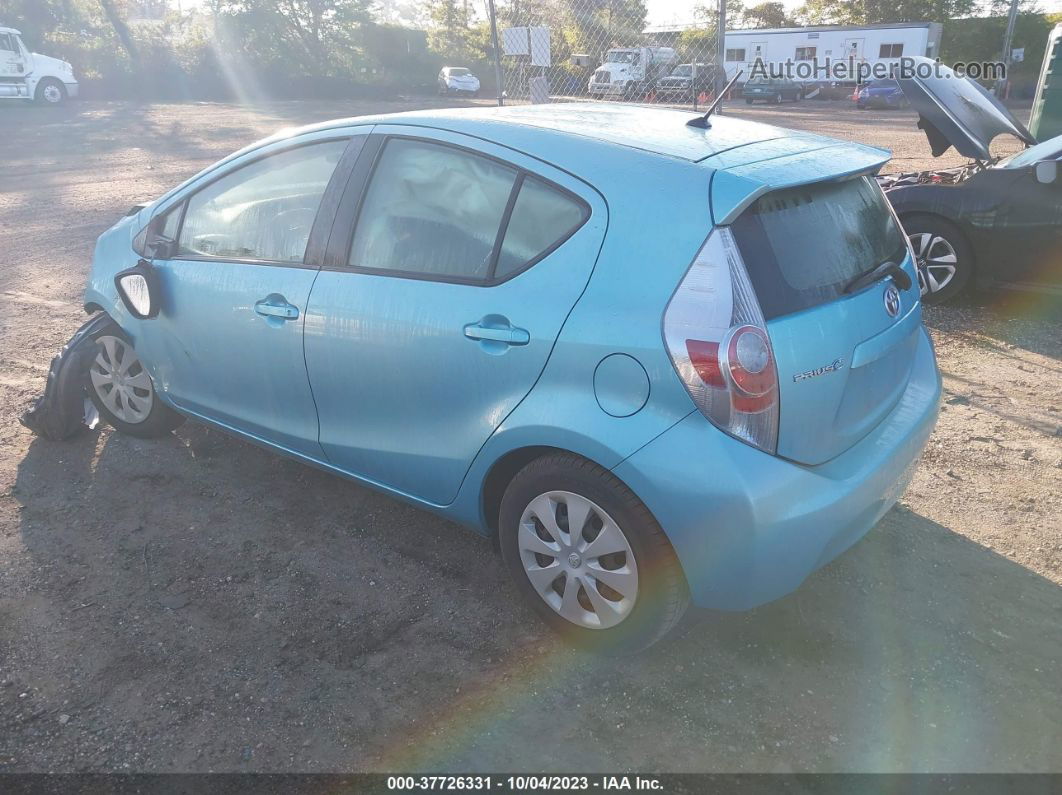 2014 Toyota Prius C One/three/two/four Teal vin: JTDKDTB32E1067058