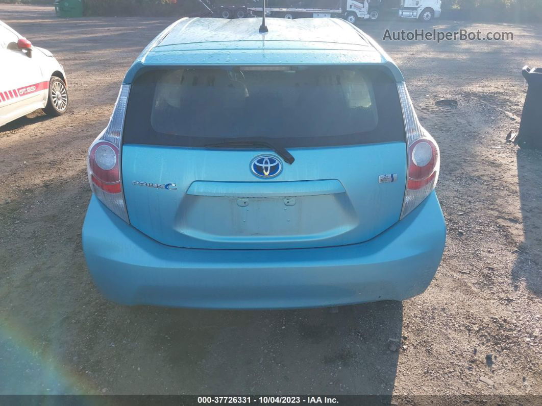 2014 Toyota Prius C One/three/two/four Бирюзовый vin: JTDKDTB32E1067058