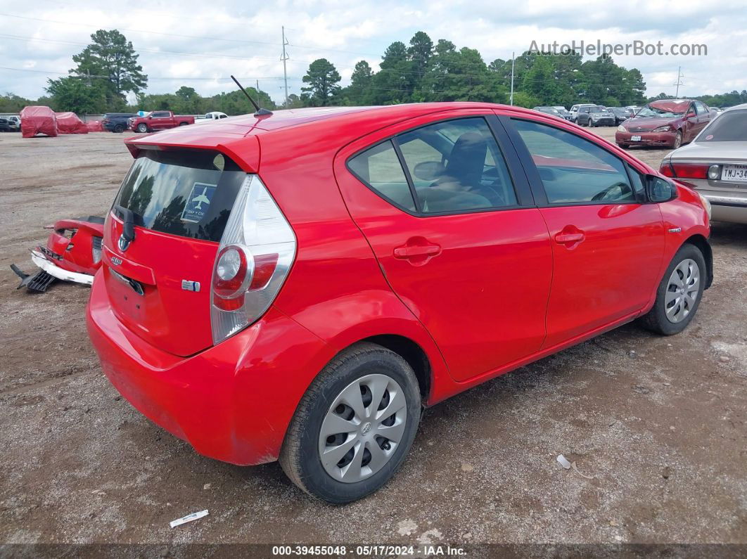 2014 Toyota Prius C One Red vin: JTDKDTB32E1068274