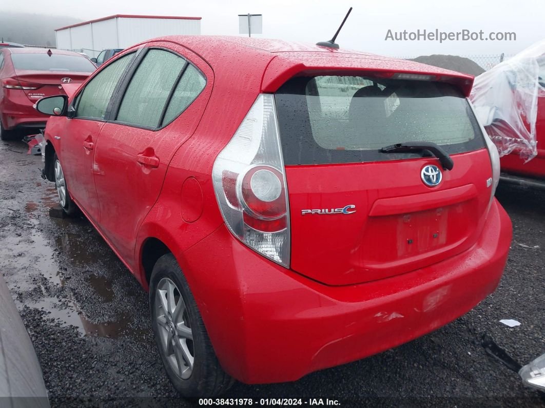 2014 Toyota Prius C Four Red vin: JTDKDTB32E1075256