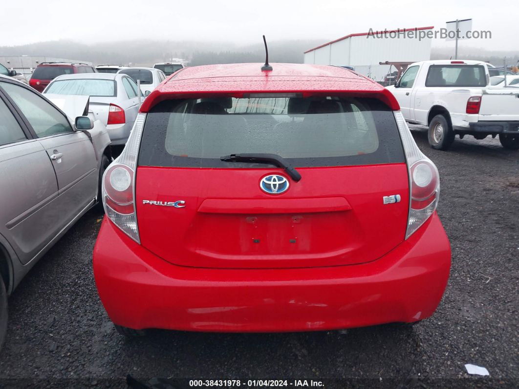 2014 Toyota Prius C Four Red vin: JTDKDTB32E1075256