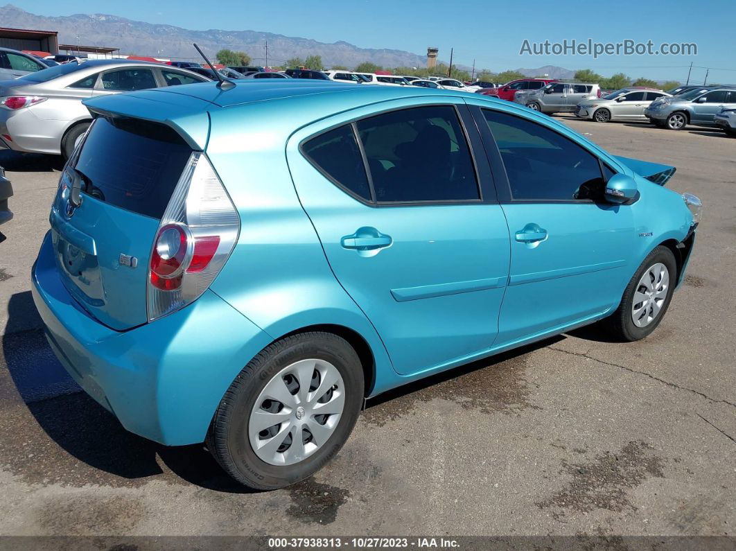 2014 Toyota Prius C One/three/two/four Light Blue vin: JTDKDTB32E1081655