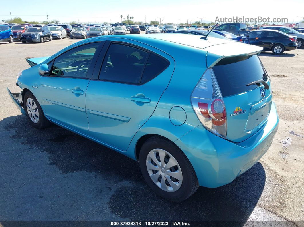 2014 Toyota Prius C One/three/two/four Light Blue vin: JTDKDTB32E1081655