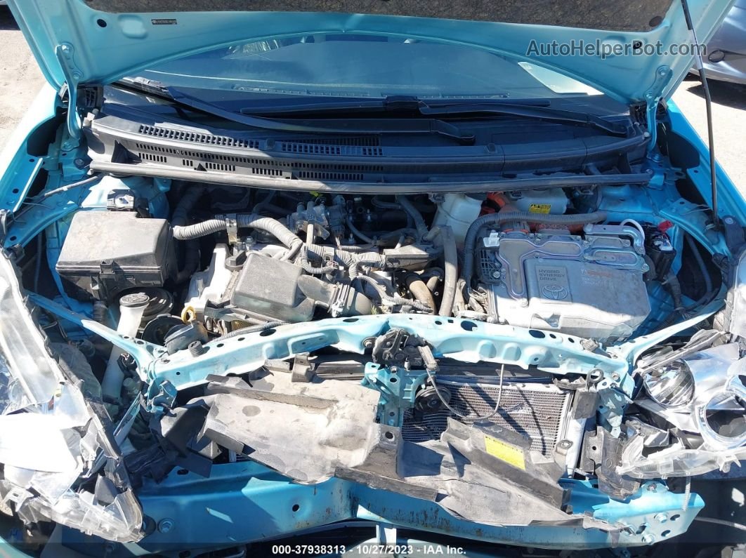 2014 Toyota Prius C One/three/two/four Light Blue vin: JTDKDTB32E1081655