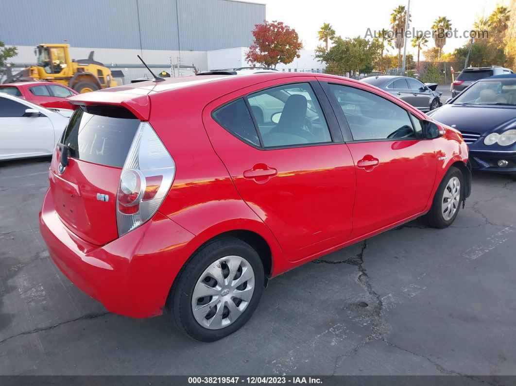 2014 Toyota Prius C One Red vin: JTDKDTB32E1083356