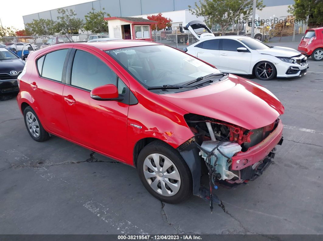 2014 Toyota Prius C One Red vin: JTDKDTB32E1083356