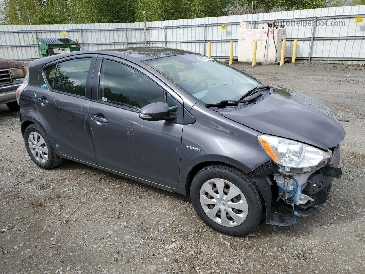 2012 Toyota Prius C  Серый vin: JTDKDTB33C1507334