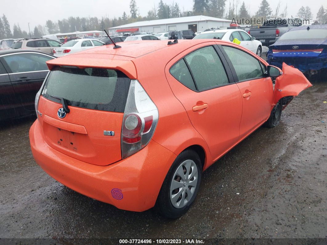 2014 Toyota Prius C One/three/two/four Orange vin: JTDKDTB33E1060300