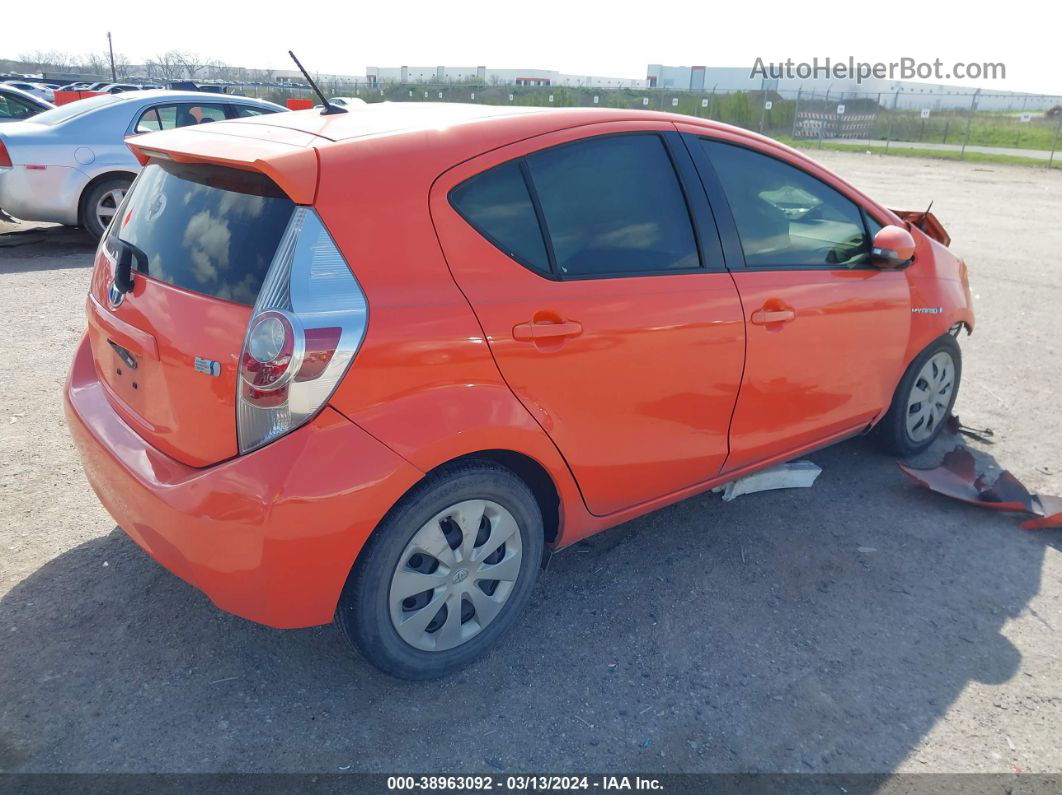 2014 Toyota Prius C One Orange vin: JTDKDTB33E1074777