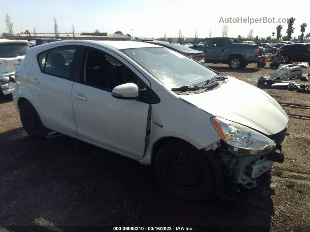 2014 Toyota Prius C One/three/two/four White vin: JTDKDTB33E1561736