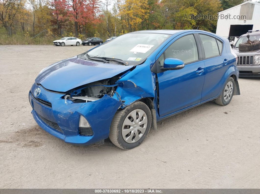 2014 Toyota Prius C One/three/two/four Blue vin: JTDKDTB33E1569965