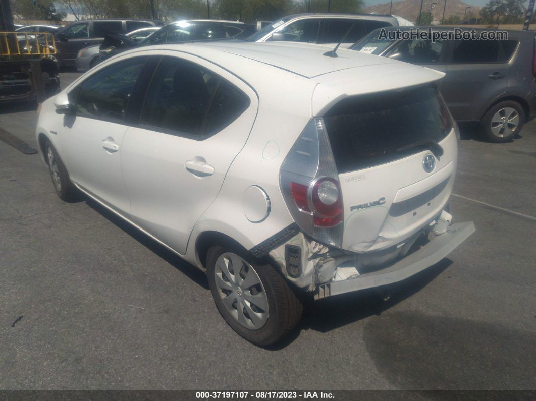 2014 Toyota Prius C One/three/two/four White vin: JTDKDTB34E1060760