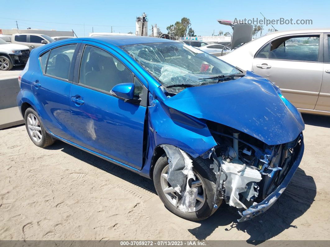 2014 Toyota Prius C One/three/two/four Blue vin: JTDKDTB34E1077302