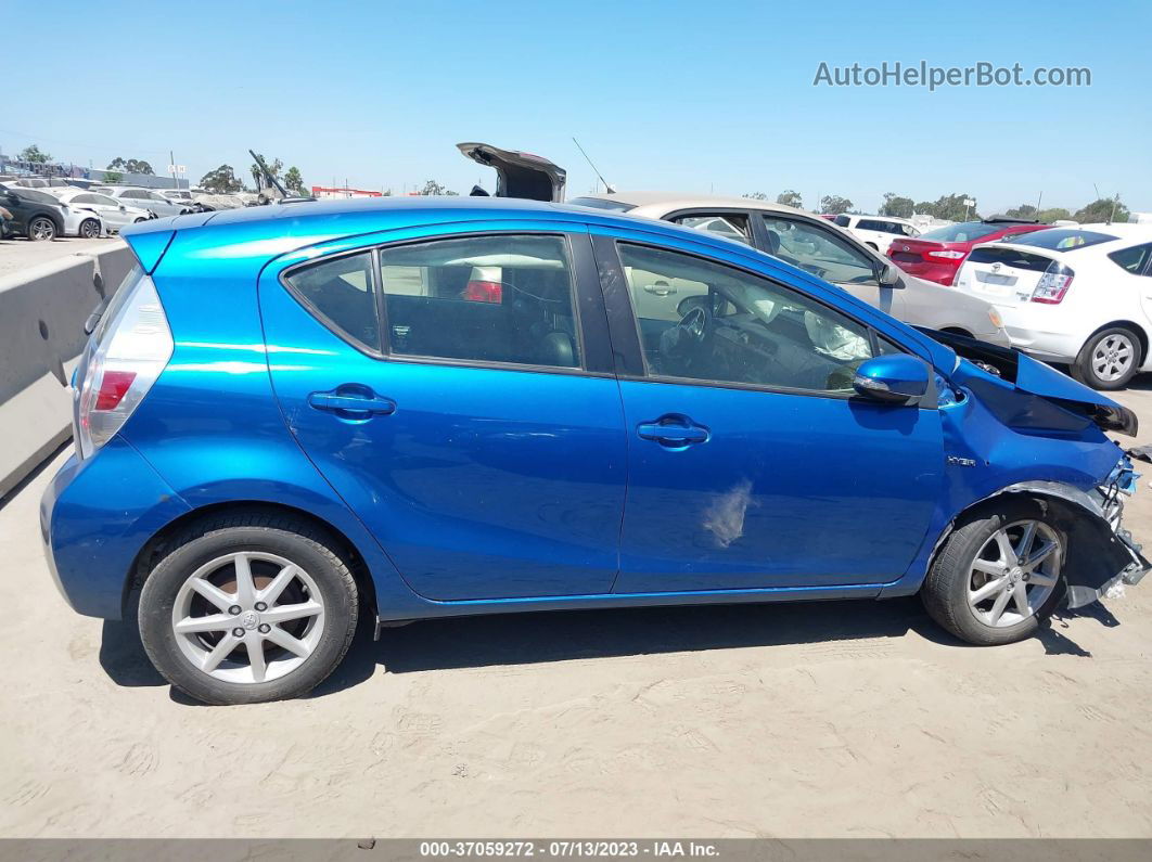 2014 Toyota Prius C One/three/two/four Blue vin: JTDKDTB34E1077302