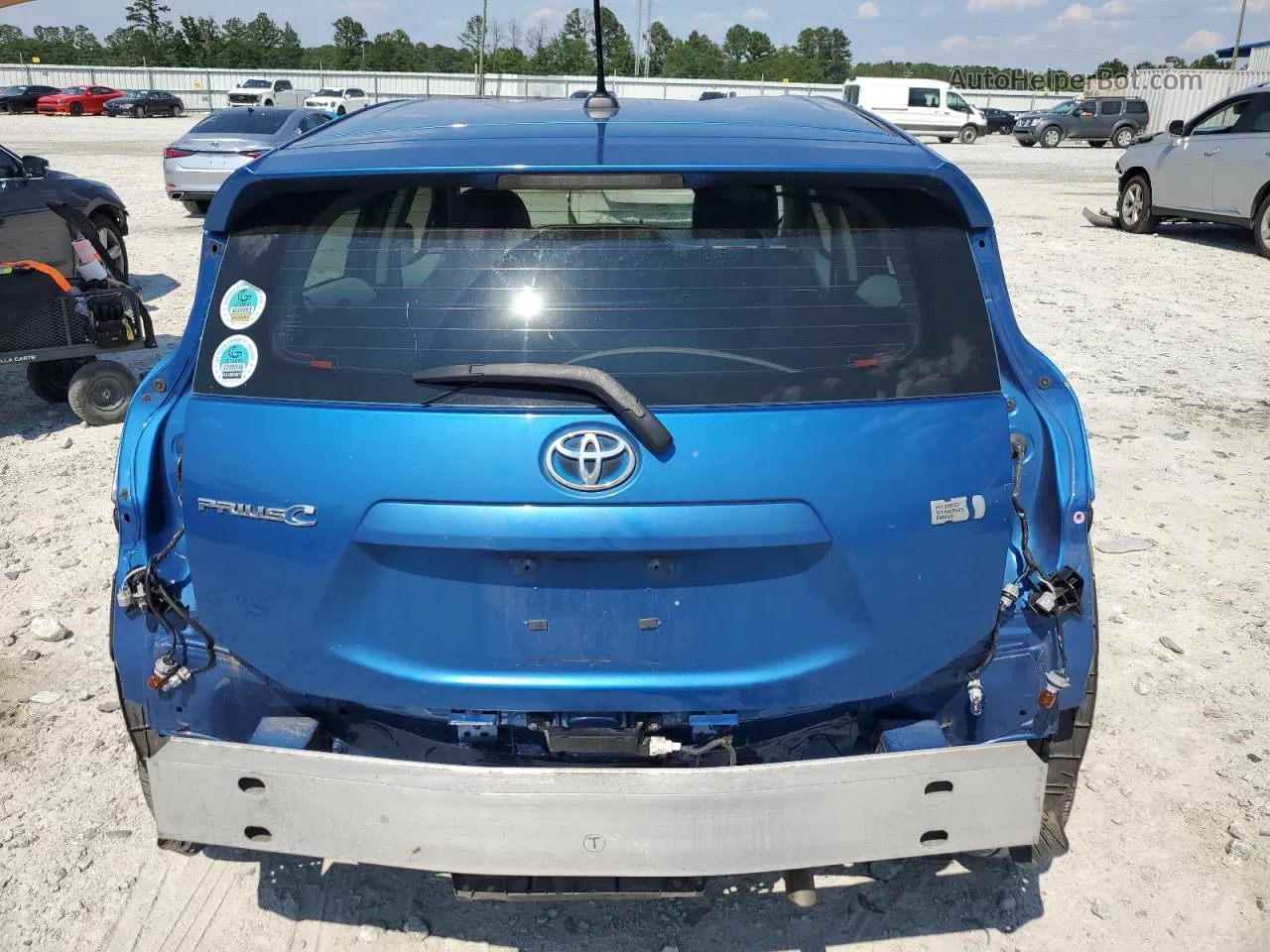 2012 Toyota Prius C  Синий vin: JTDKDTB35C1008258