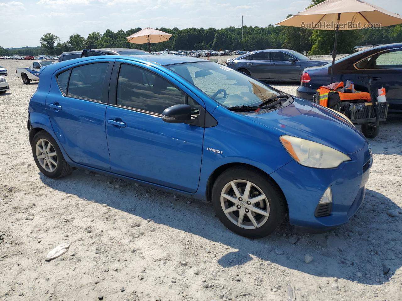 2012 Toyota Prius C  Синий vin: JTDKDTB35C1008258