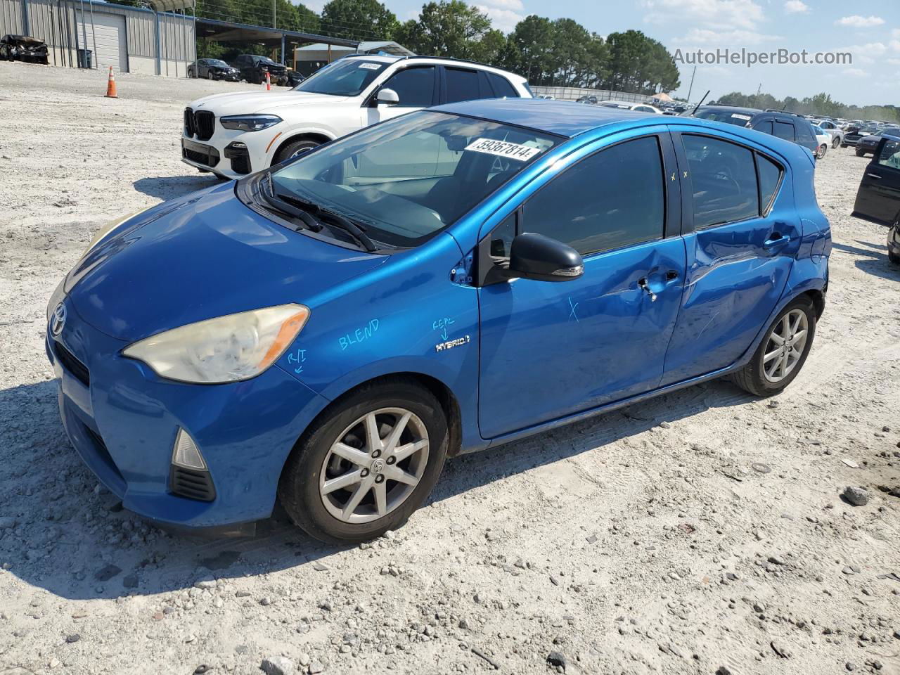 2012 Toyota Prius C  Blue vin: JTDKDTB35C1008258