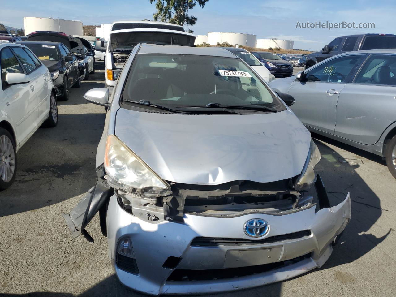 2012 Toyota Prius C  Silver vin: JTDKDTB35C1509781