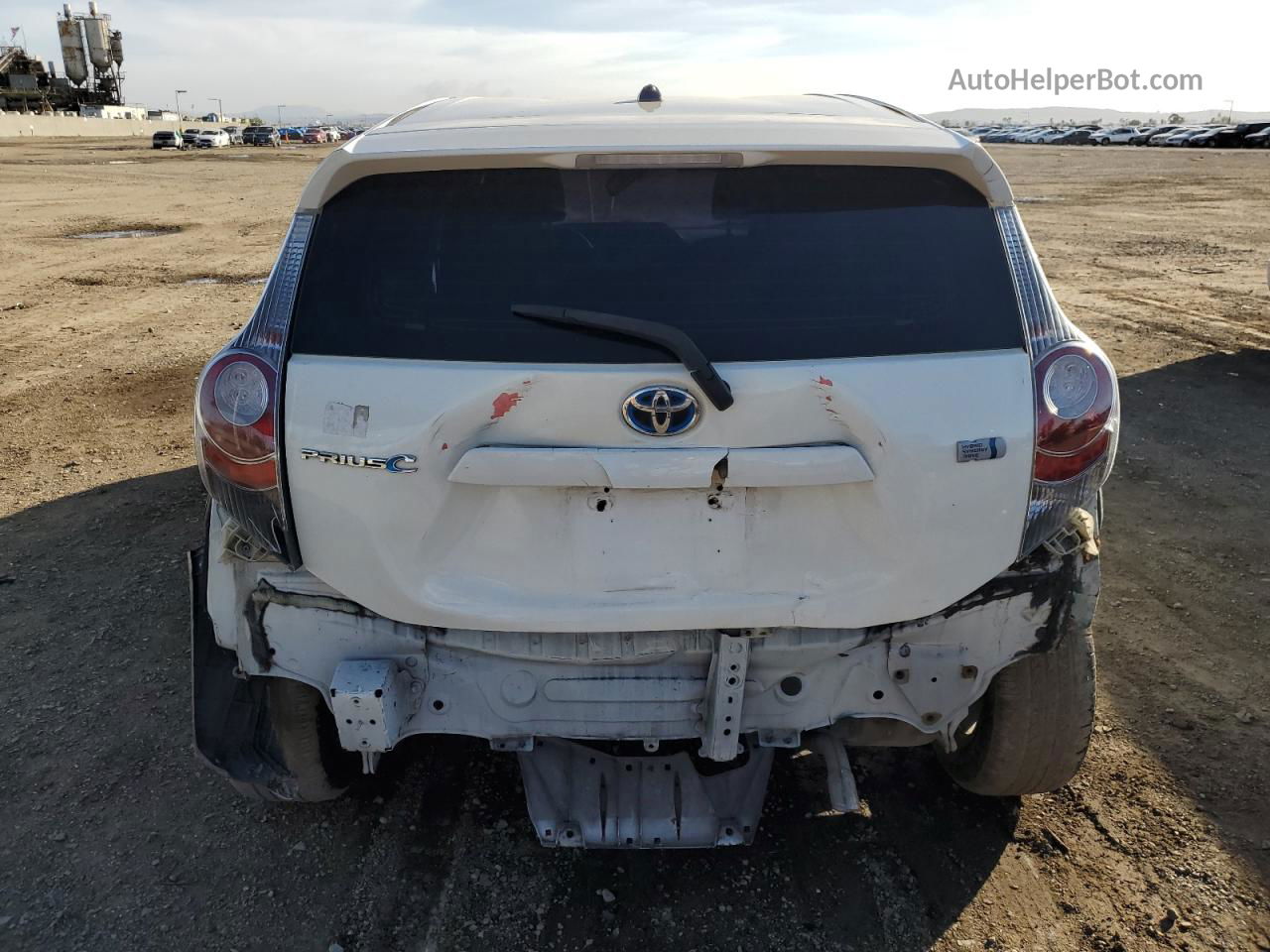 2013 Toyota Prius C  Белый vin: JTDKDTB35D1545388