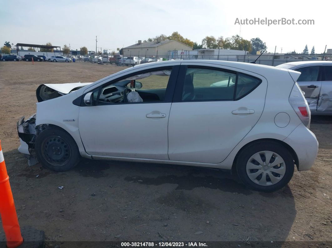 2014 Toyota Prius C One White vin: JTDKDTB35E1069998