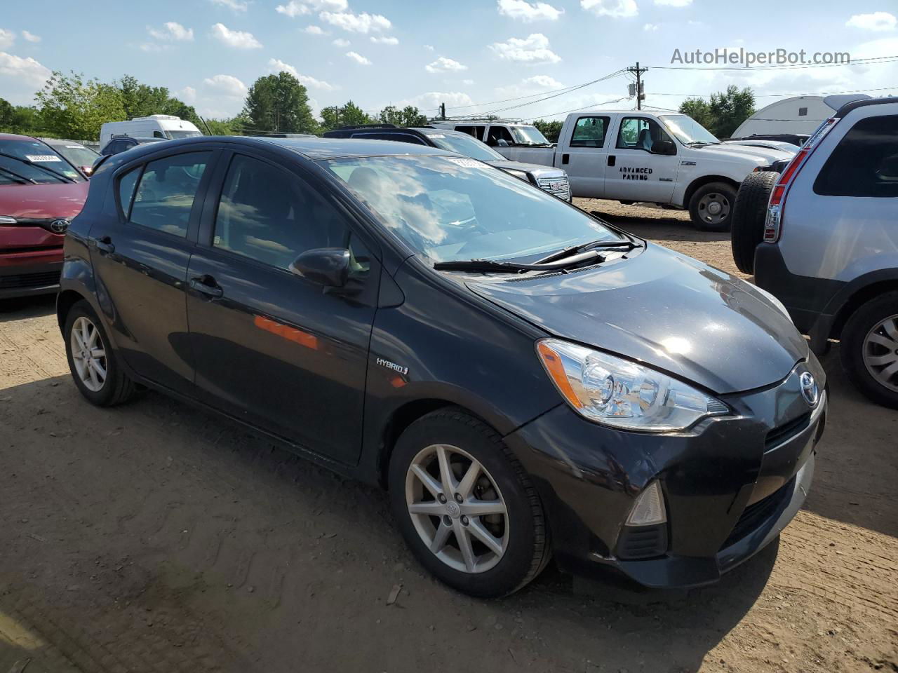 2014 Toyota Prius C  Black vin: JTDKDTB35E1075459