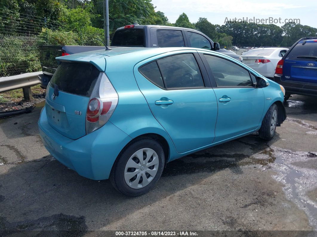 2014 Toyota Prius C One/three/two/four Бирюзовый vin: JTDKDTB35E1078720