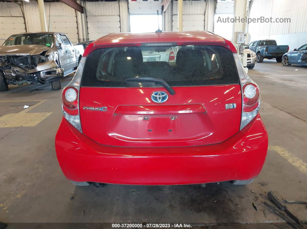 2014 Toyota Prius C One/three/two/four Red vin: JTDKDTB35E1080886